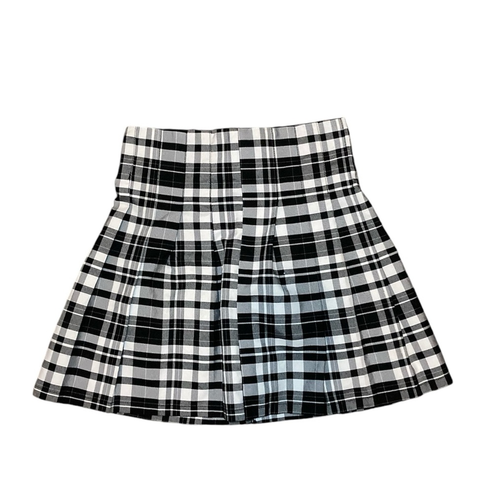 Plaid mini skirt